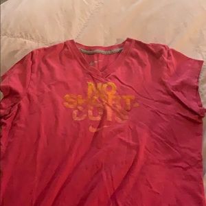 pink Nike T-shirt